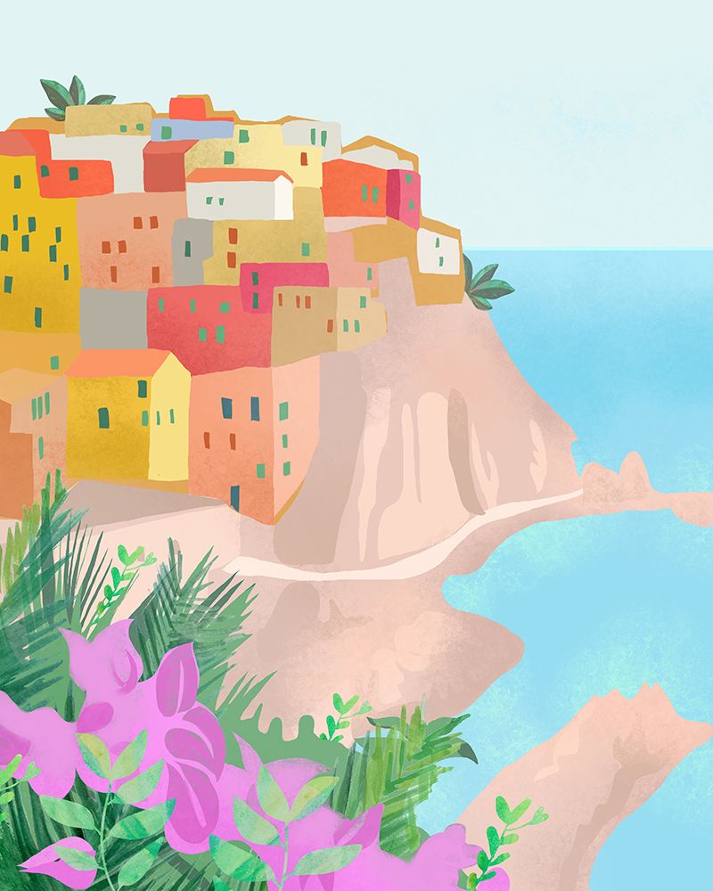 Cinque Terre art print by Petra Lizde for $57.95 CAD