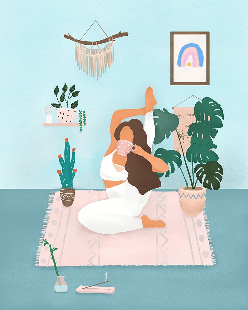 Yoga Time art print by Petra Lizde for $57.95 CAD