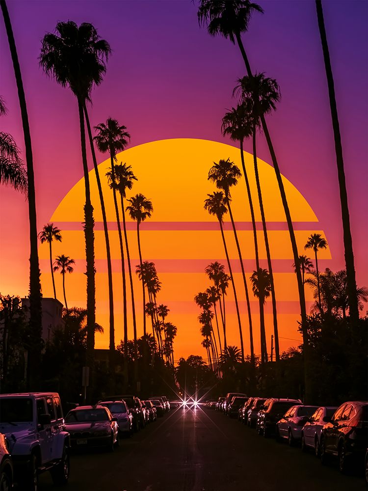 Retro Sunset art print by Ritvik Takkar for $57.95 CAD