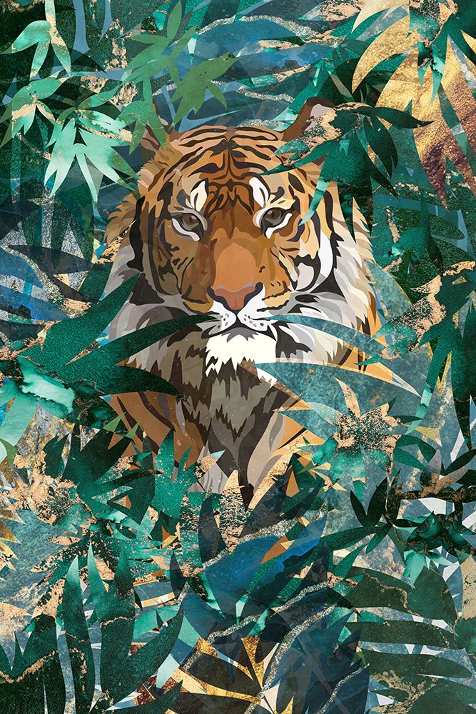 Tiger in the jungle 2 art print by Sarah Manovski for $57.95 CAD