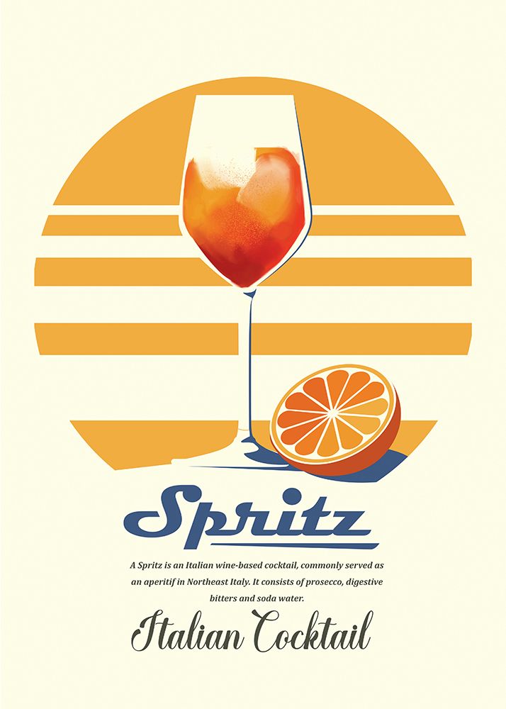 Spritz summer print art print by Dionisis Gemos for $57.95 CAD