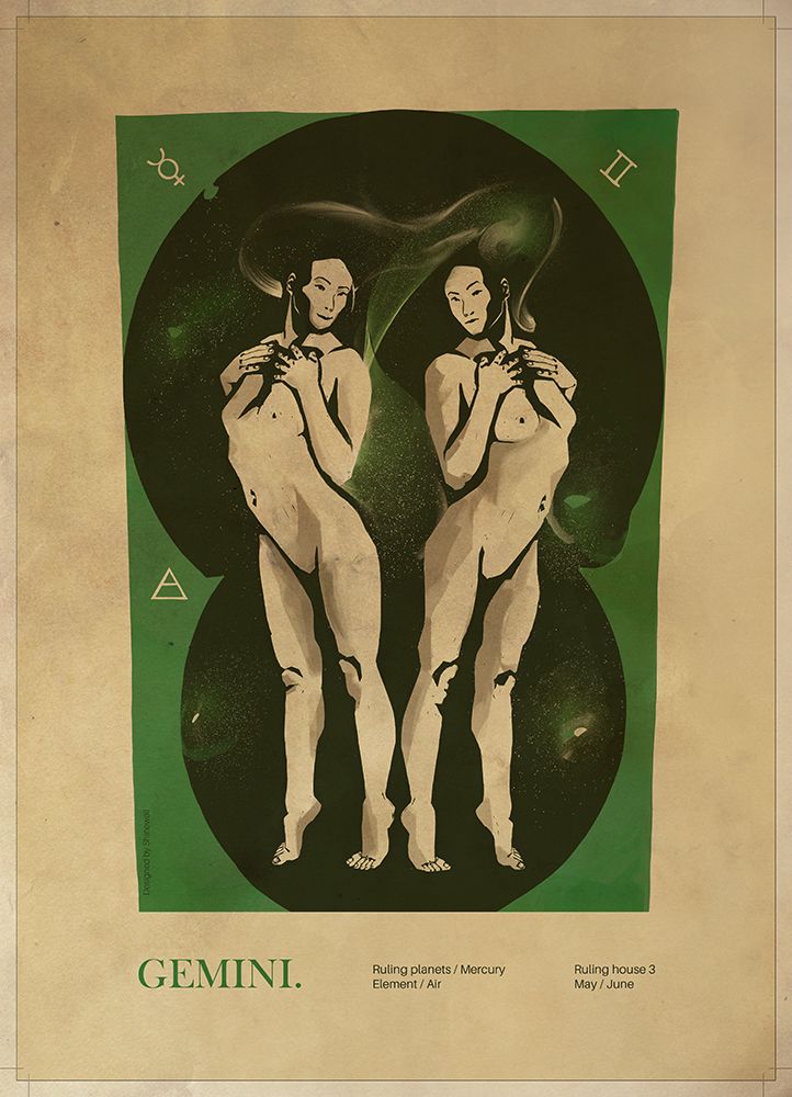 Gemini print art print by Dionisis Gemos for $57.95 CAD