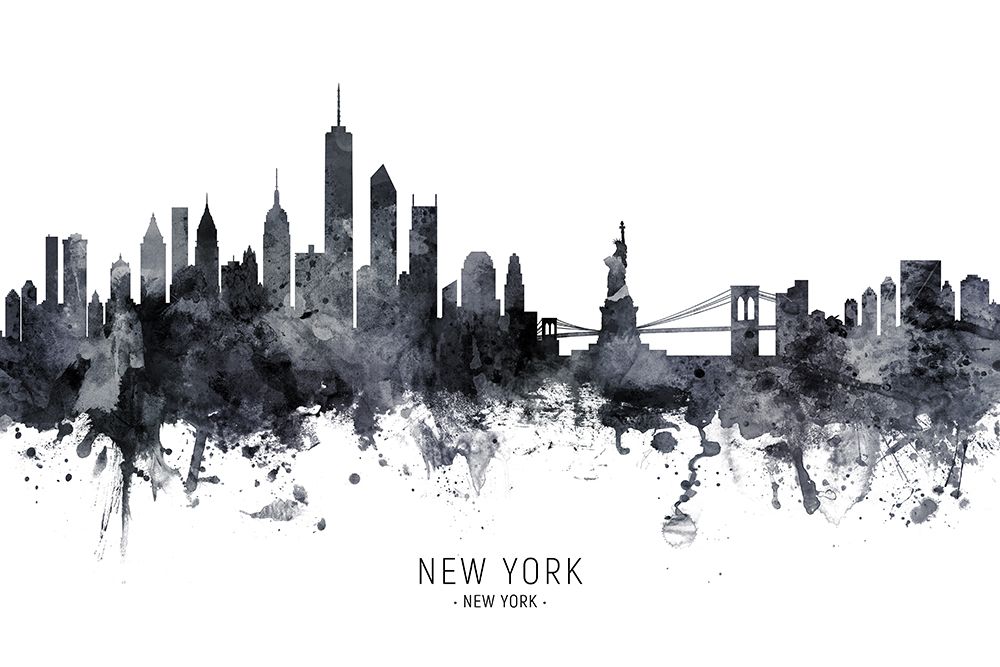 New York Skyline art print by Michael Tompsett for $57.95 CAD