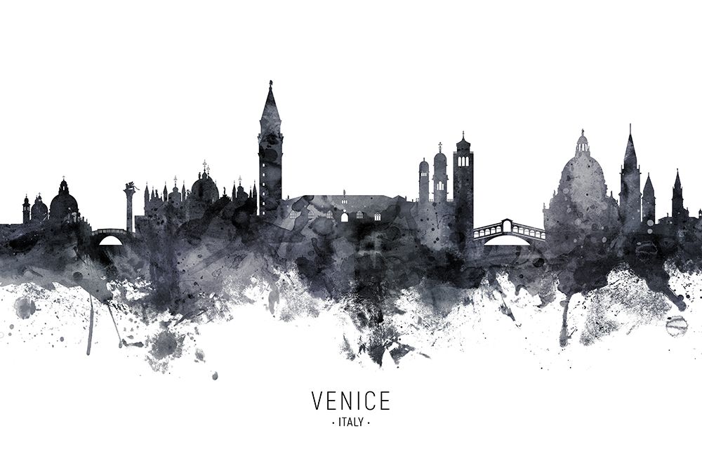Venice Italy Skyline art print by Michael Tompsett for $57.95 CAD