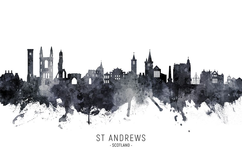 St Andrews Scotland Skyline art print by Michael Tompsett for $57.95 CAD