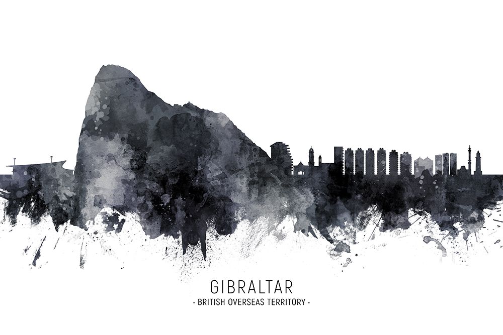 Gibraltar Skyline art print by Michael Tompsett for $57.95 CAD