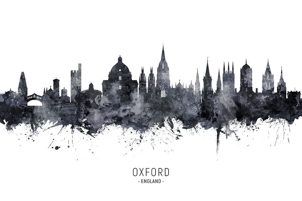 Oxford England Skyline art print by Michael Tompsett for $57.95 CAD