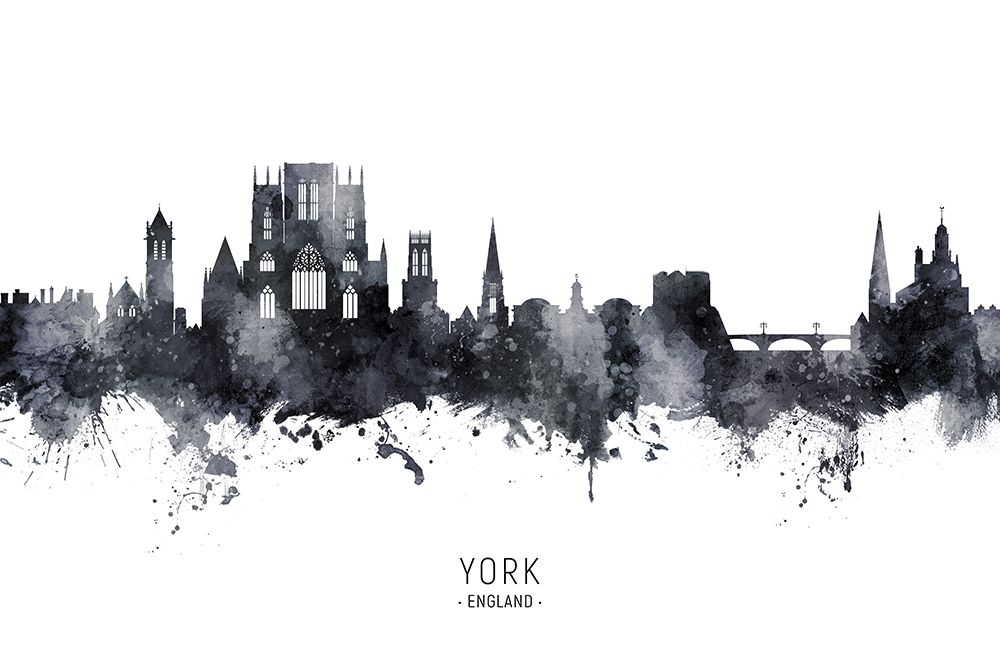 York England Skyline art print by Michael Tompsett for $57.95 CAD