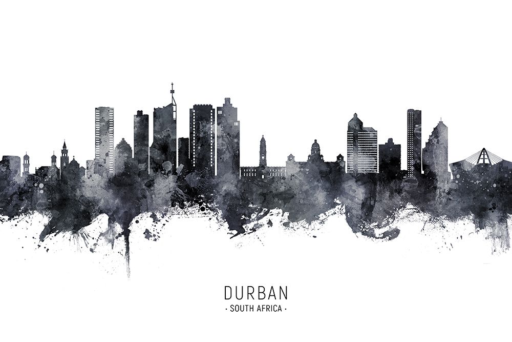 Durban South Africa Skyline art print by Michael Tompsett for $57.95 CAD