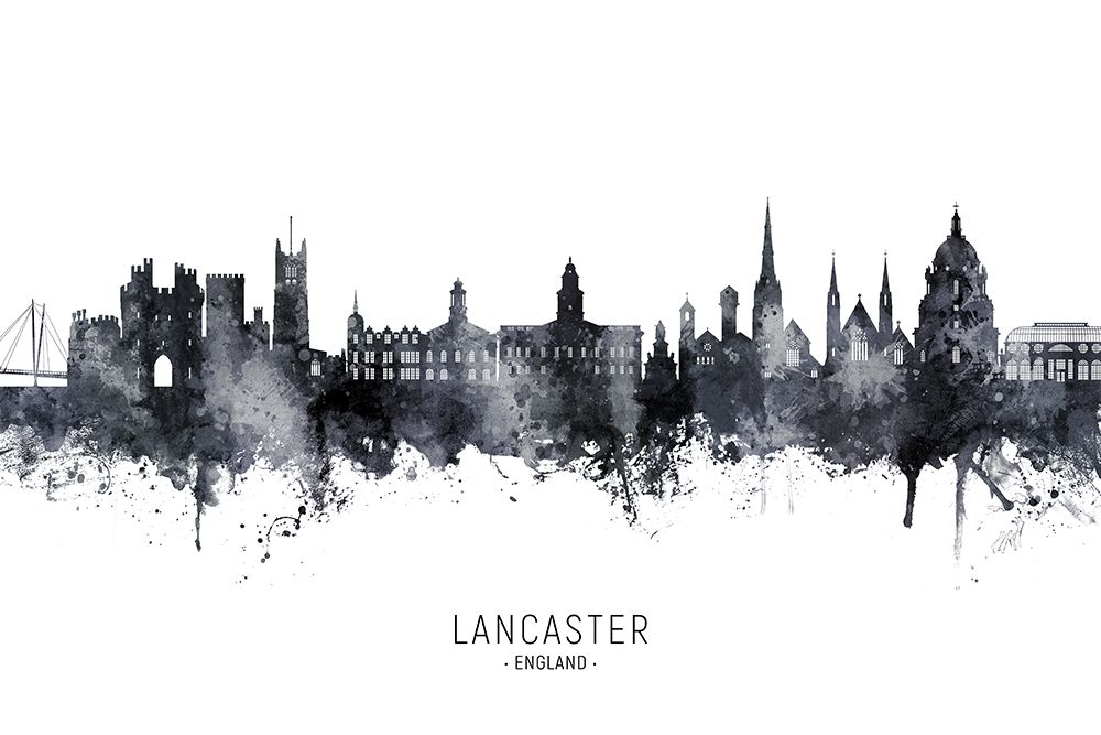 Lancaster England Skyline art print by Michael Tompsett for $57.95 CAD
