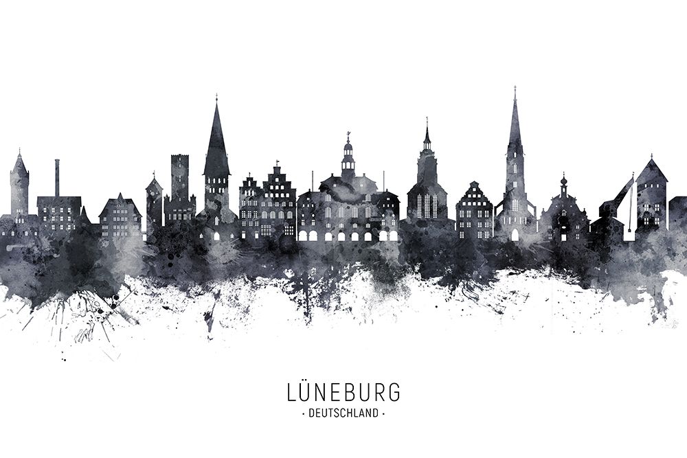 LAAndfrac14;neburg Germany Skyline art print by Michael Tompsett for $57.95 CAD