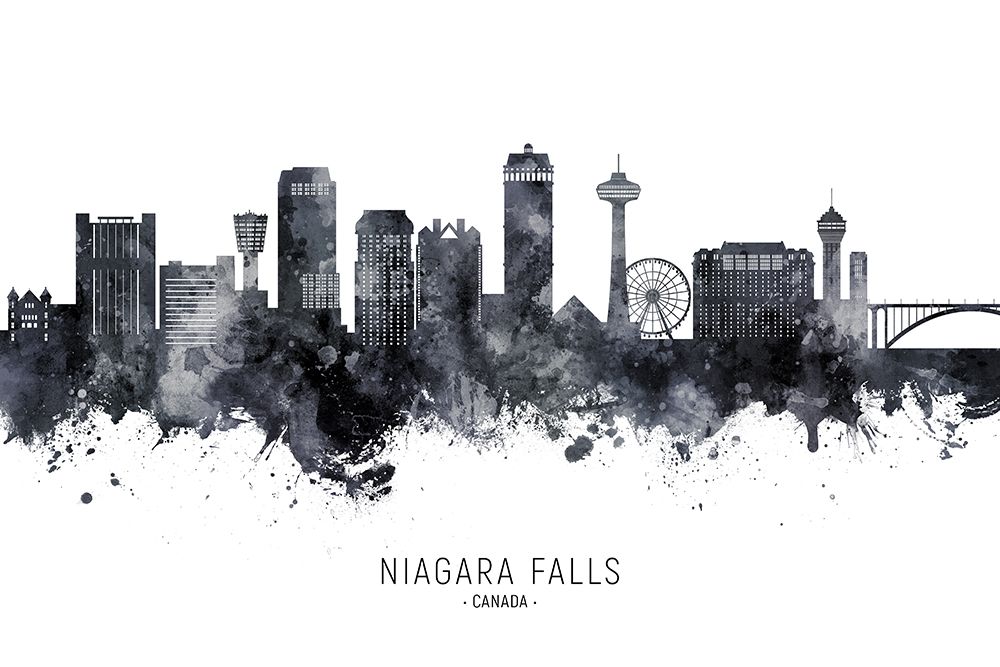 Niagara Falls Canada Skyline art print by Michael Tompsett for $57.95 CAD