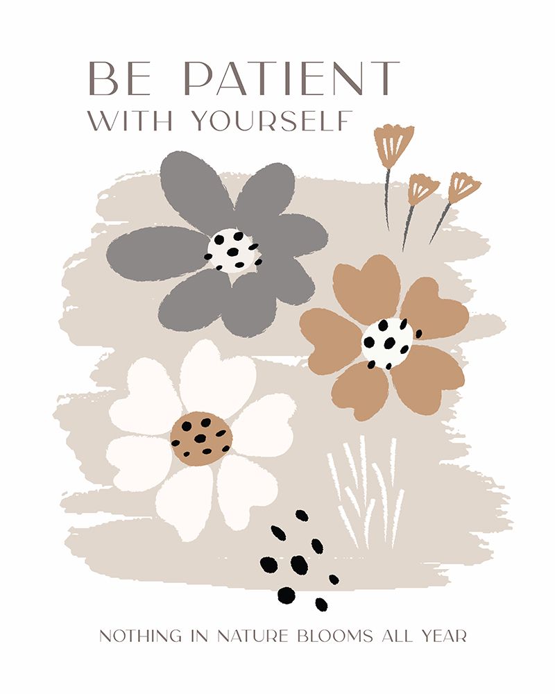 Be Patient With Yourself art print by Beth Cai for $57.95 CAD