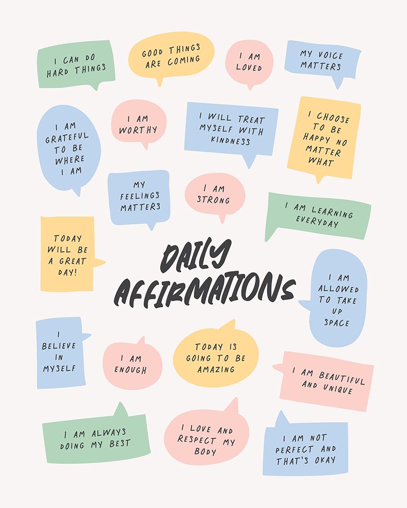 Daily Affirmations art print by Beth Cai for $57.95 CAD
