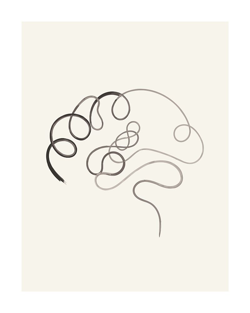 Brain Abstract art print by Beth Cai for $57.95 CAD