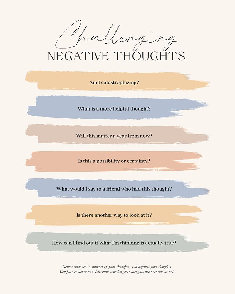 Cbtnegativethoughts art print by Beth Cai for $57.95 CAD