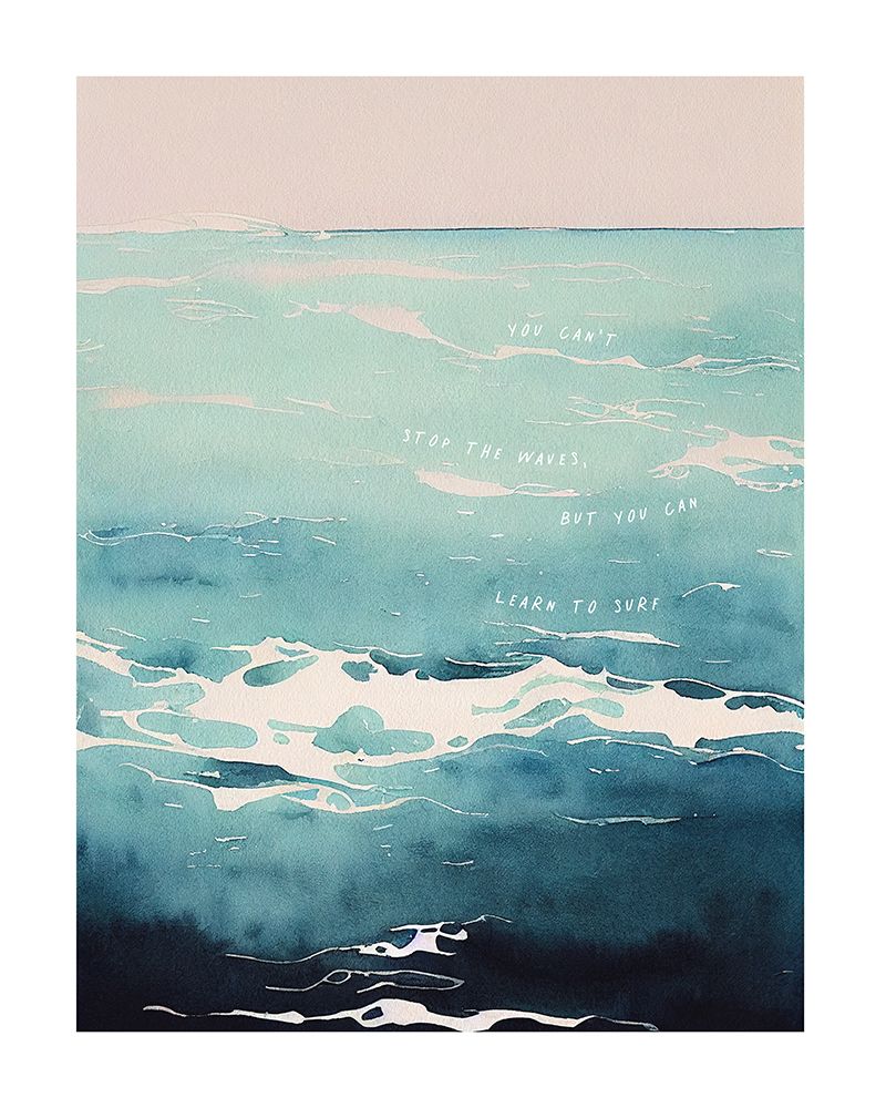 Learn To Surf art print by Beth Cai for $57.95 CAD