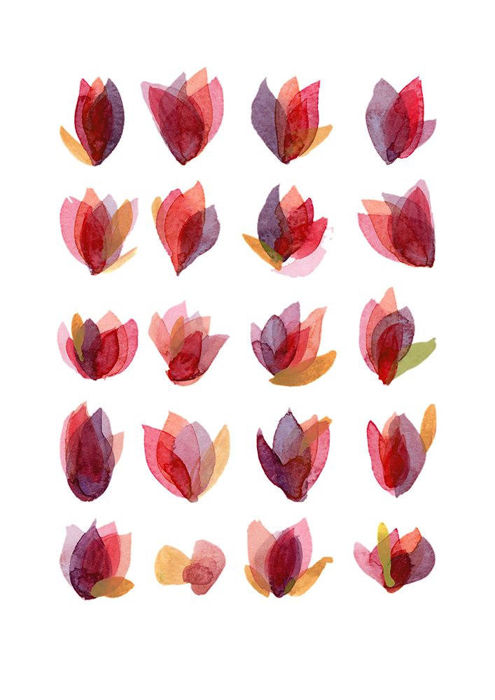 Red Petals art print by Louise van Terheijden for $57.95 CAD
