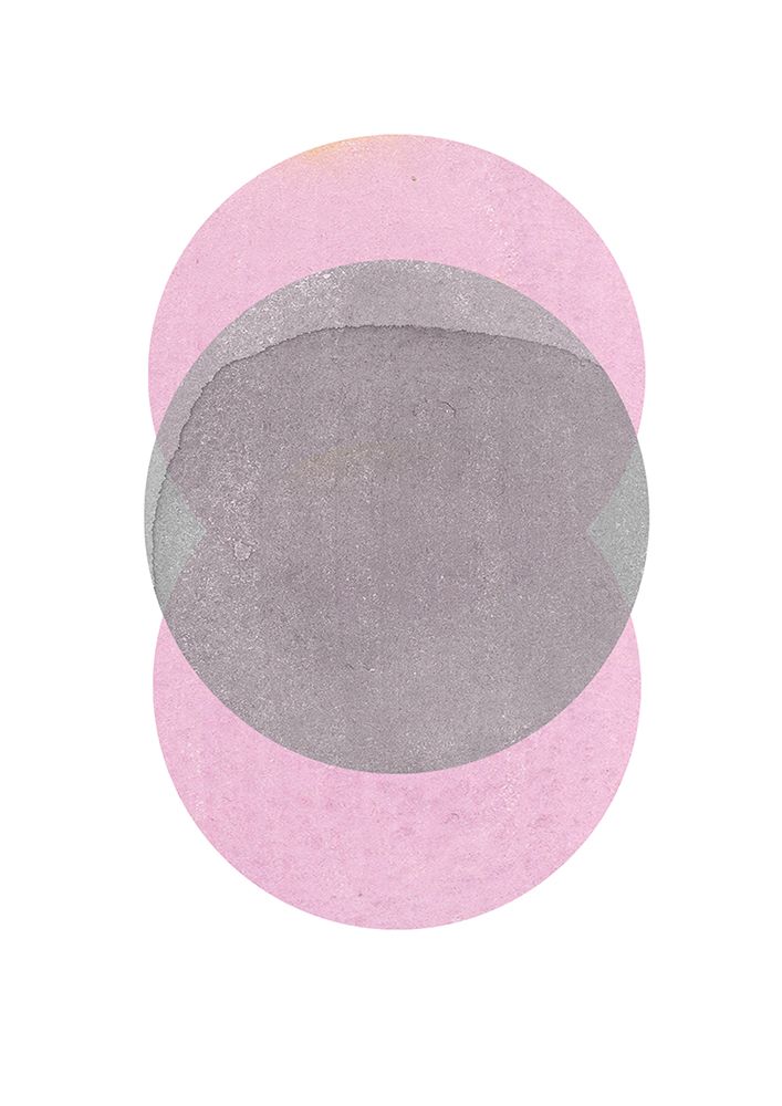 Gray Pink Circles art print by Louise van Terheijden for $57.95 CAD