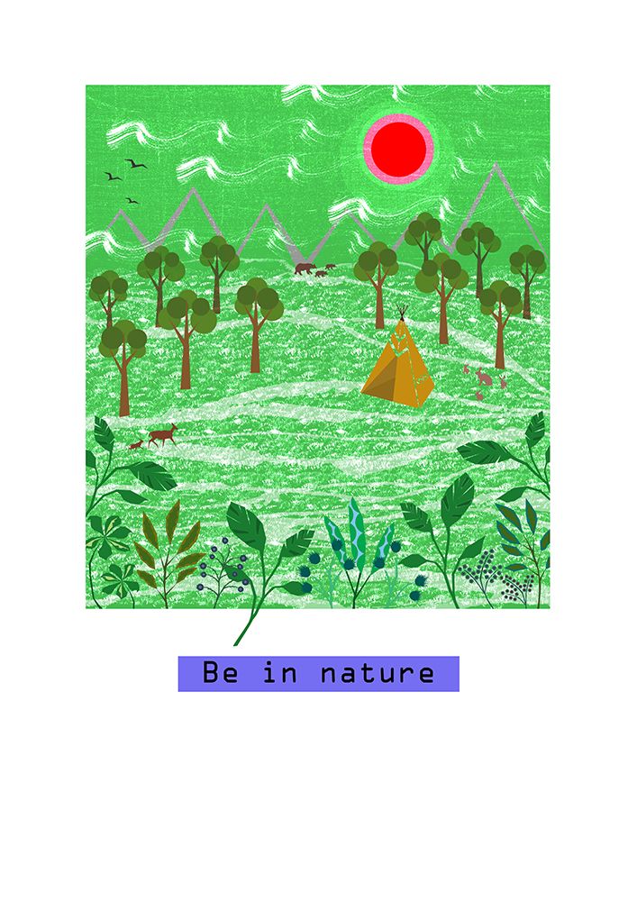 Be in nature art print by Jade Mooc-Evans for $57.95 CAD