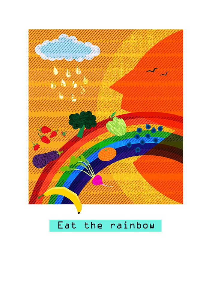 Eat the rainbow art print by Jade Mooc-Evans for $57.95 CAD