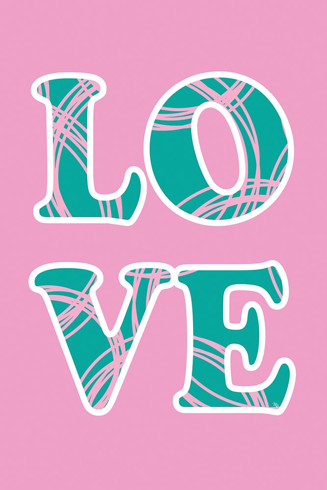 Pink Love art print by Martina for $57.95 CAD