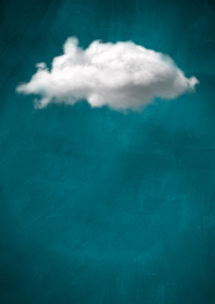 Teal Cloud No 1 art print by Aureous for $57.95 CAD