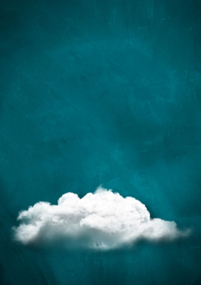 Teal Cloud No 2 art print by Aureous for $57.95 CAD