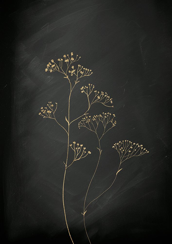 Black Gold Botanical No 1 art print by Aureous for $57.95 CAD
