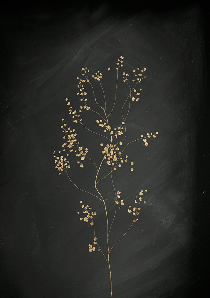 Black Gold Botanical No 3 art print by Aureous for $57.95 CAD