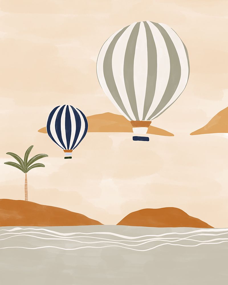 Airballoons In Dessert art print by Sophie Bek for $57.95 CAD