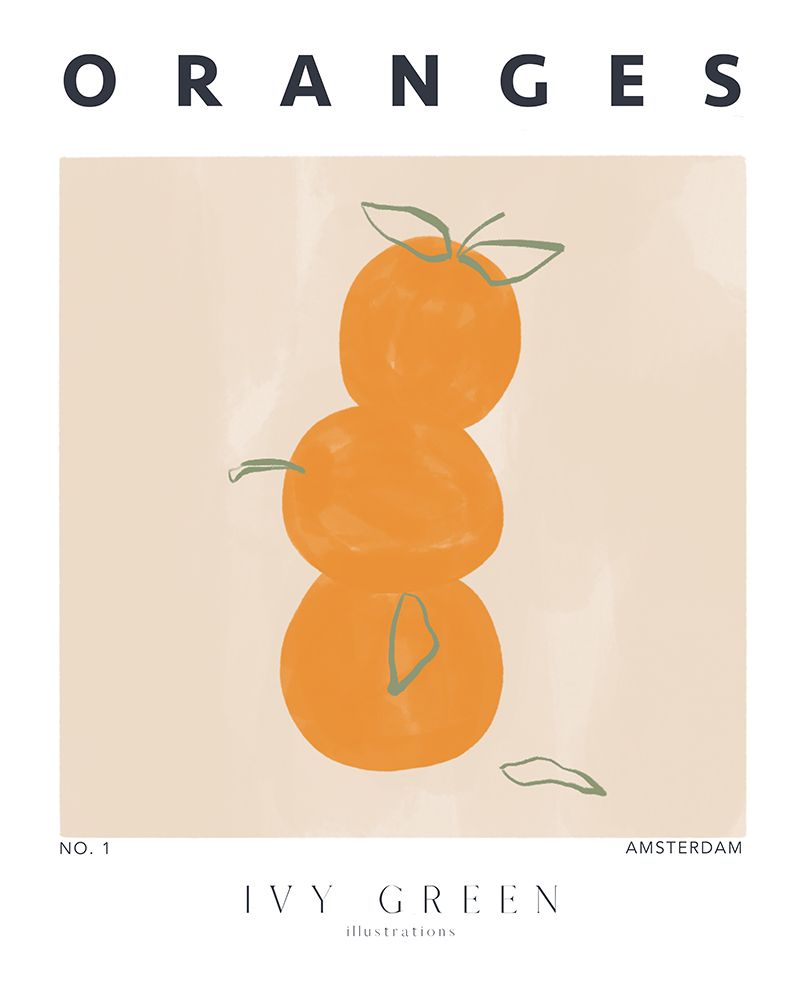 Oranges art print by Sophie Bek for $57.95 CAD