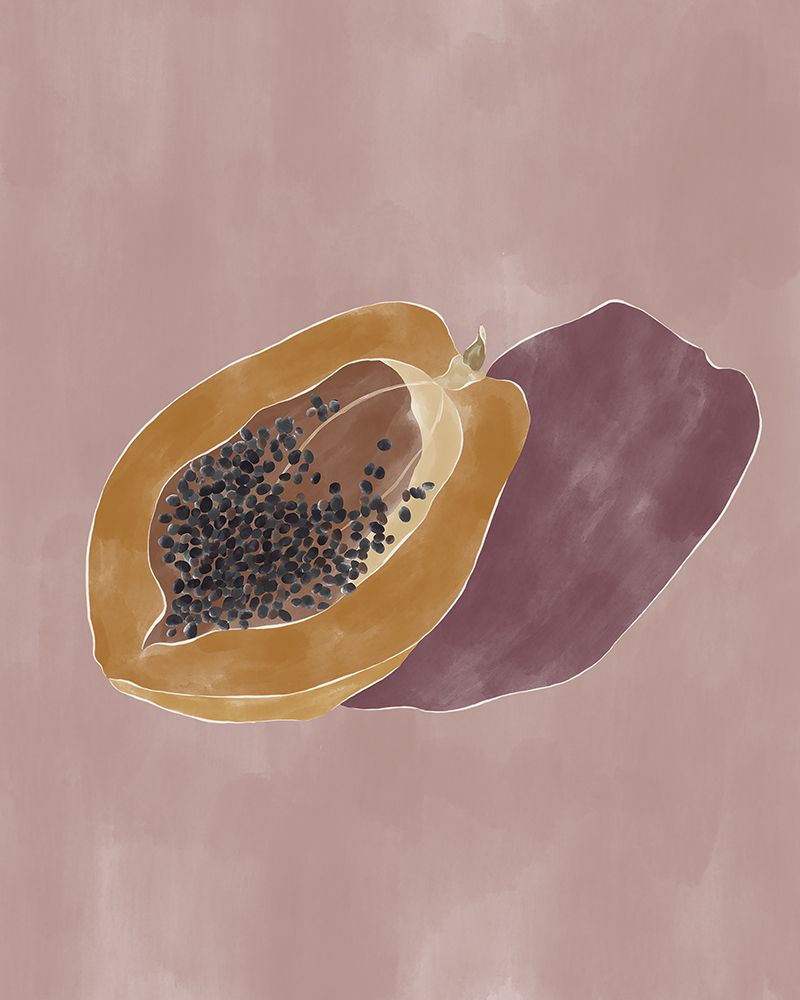 Papaya art print by Sophie Bek for $57.95 CAD