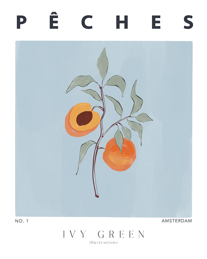 Peaches art print by Sophie Bek for $57.95 CAD