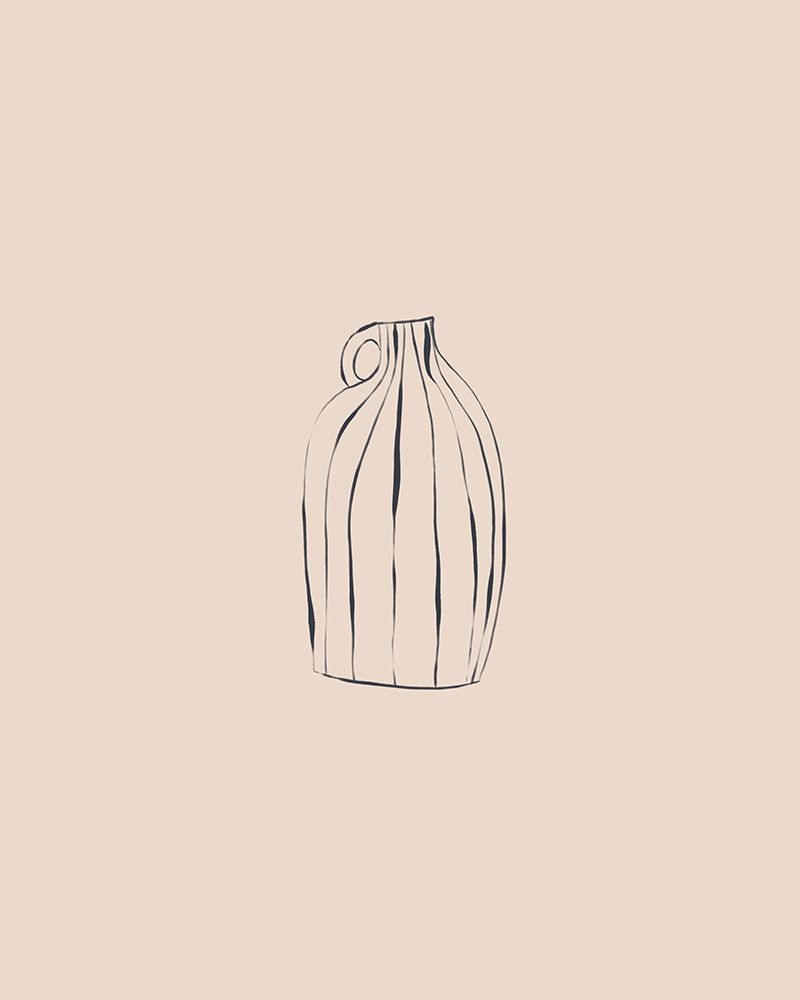 Striped Vase art print by Sophie Bek for $57.95 CAD