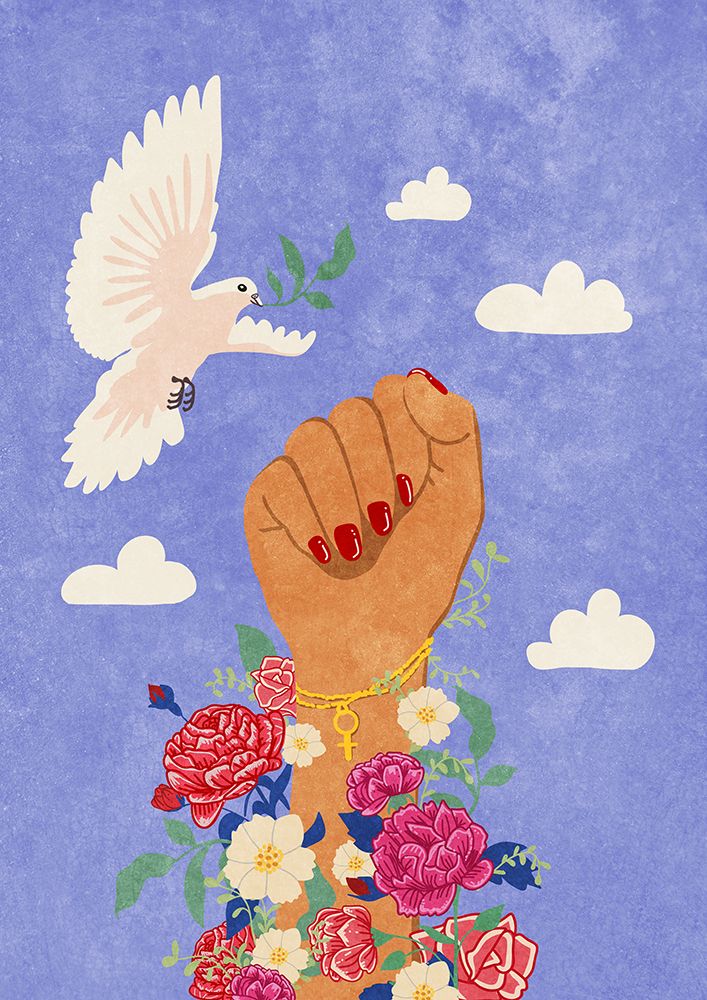 Feminist Fist art print by Raissa Oltmanns for $57.95 CAD
