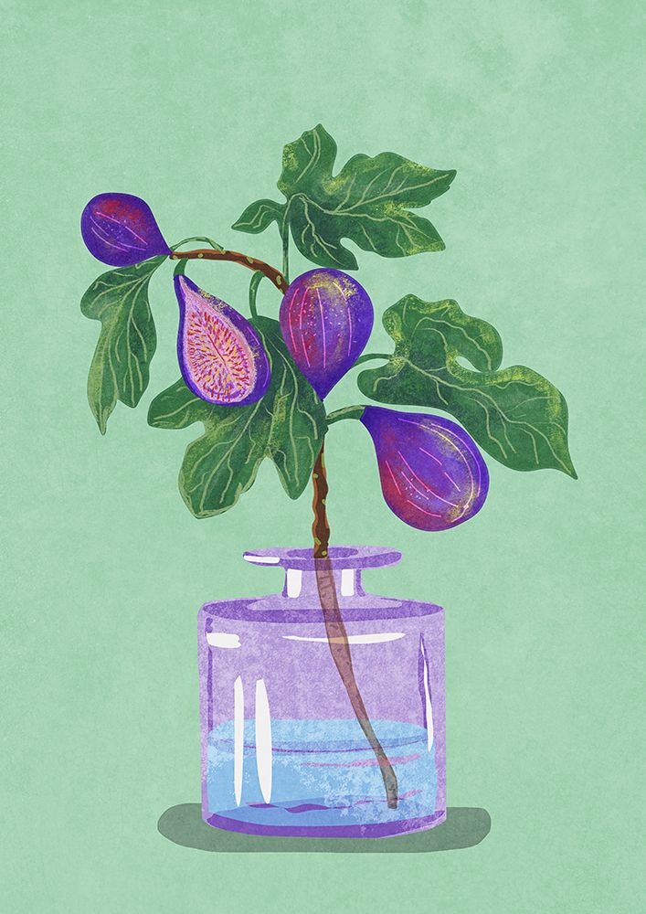 Figs Branch In Vase art print by Raissa Oltmanns for $57.95 CAD