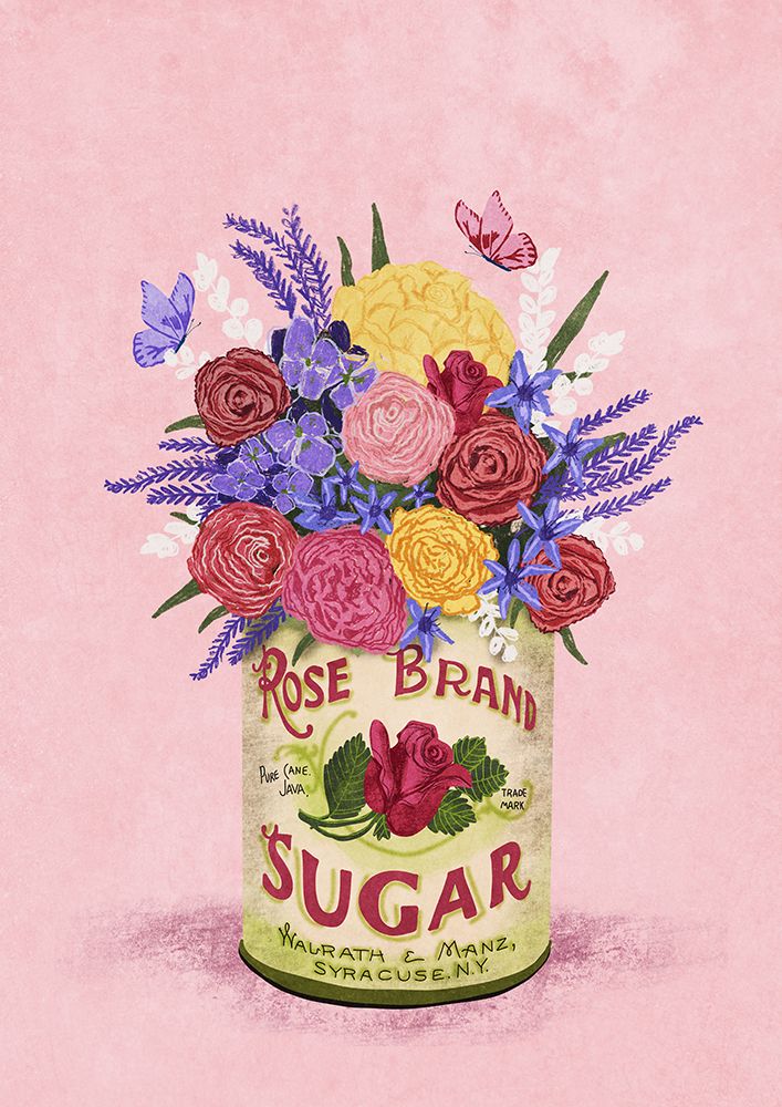 Flowers In a vintage Can art print by Raissa Oltmanns for $57.95 CAD