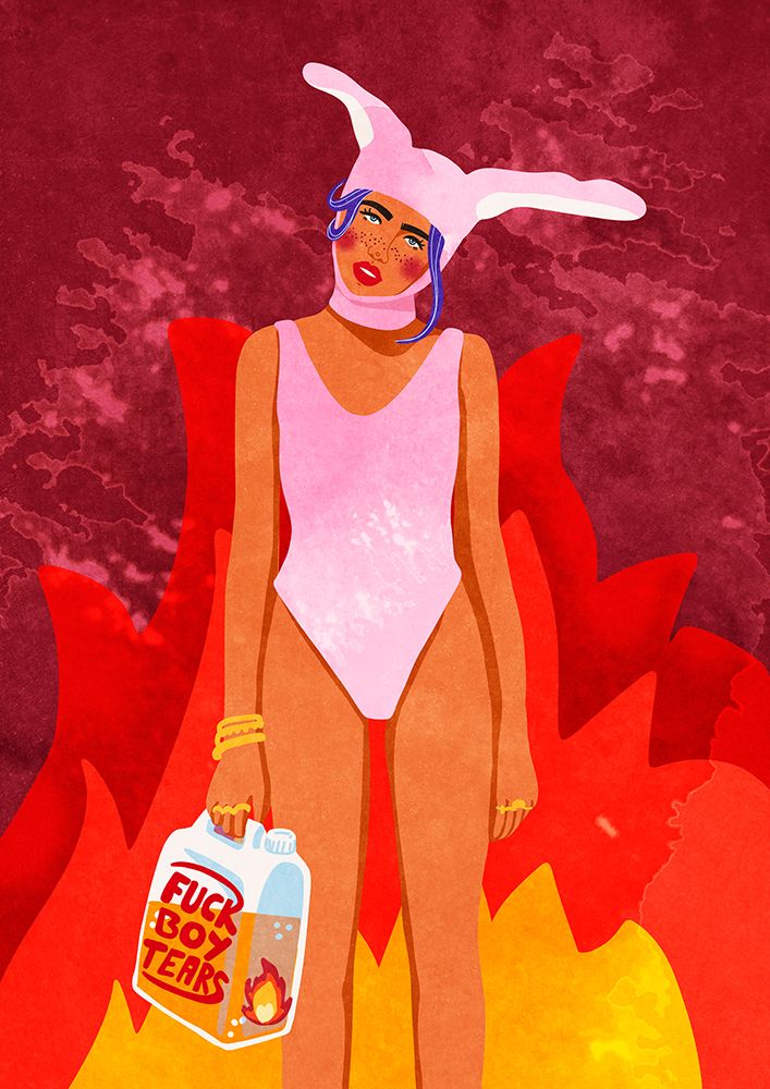 Girl On Fire art print by Raissa Oltmanns for $57.95 CAD