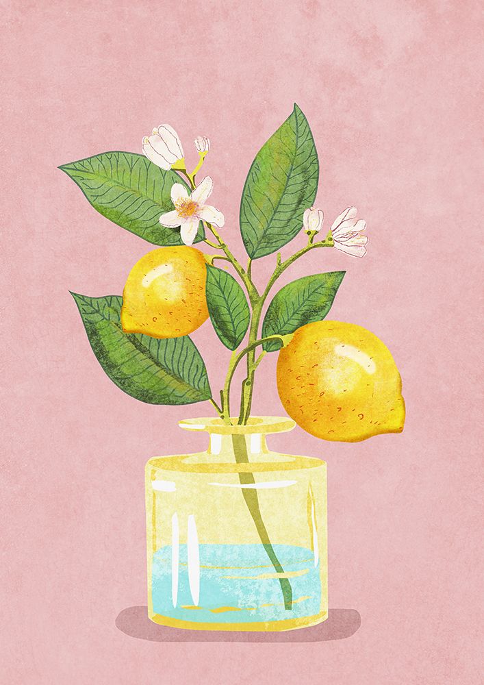 Lemon Bunch In Vase art print by Raissa Oltmanns for $57.95 CAD