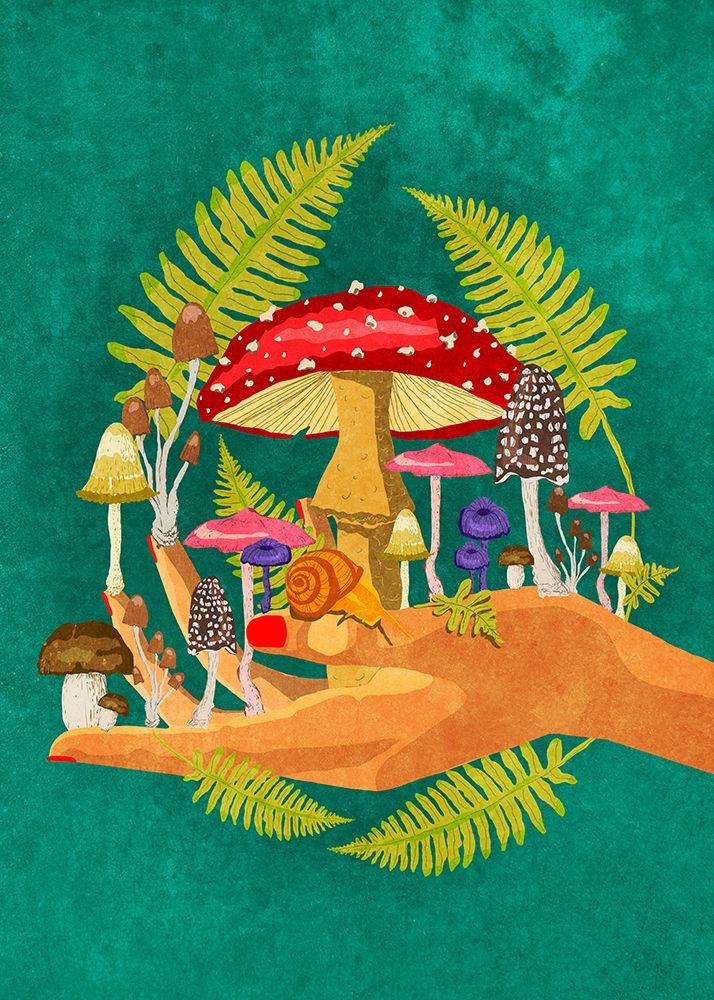 My Mushroom Cosmos art print by Raissa Oltmanns for $57.95 CAD