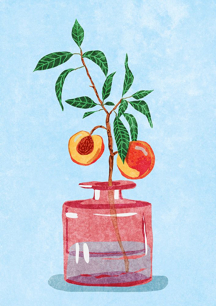 Peach Tree in Vase art print by Raissa Oltmanns for $57.95 CAD