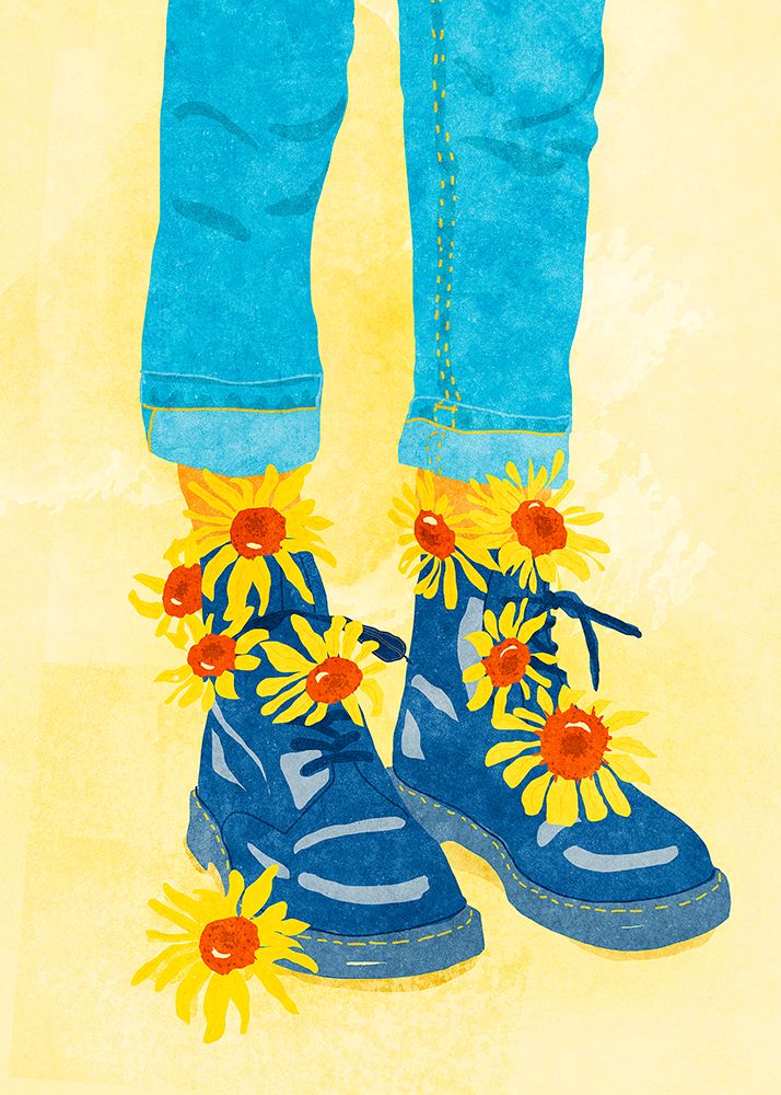 Sunflower Walk art print by Raissa Oltmanns for $57.95 CAD