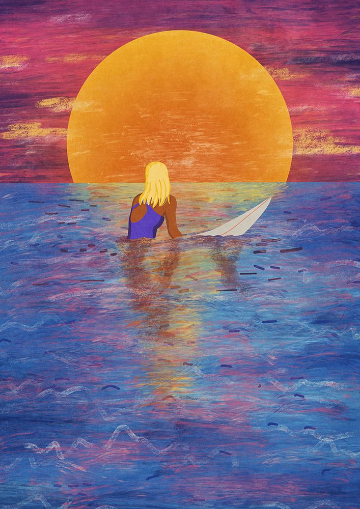Surfer Girl art print by Raissa Oltmanns for $57.95 CAD