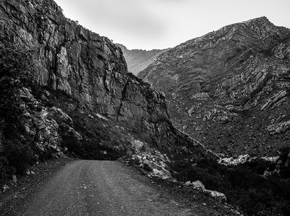 Black and White Mountain Trail art print by Claudi Lourens for $57.95 CAD