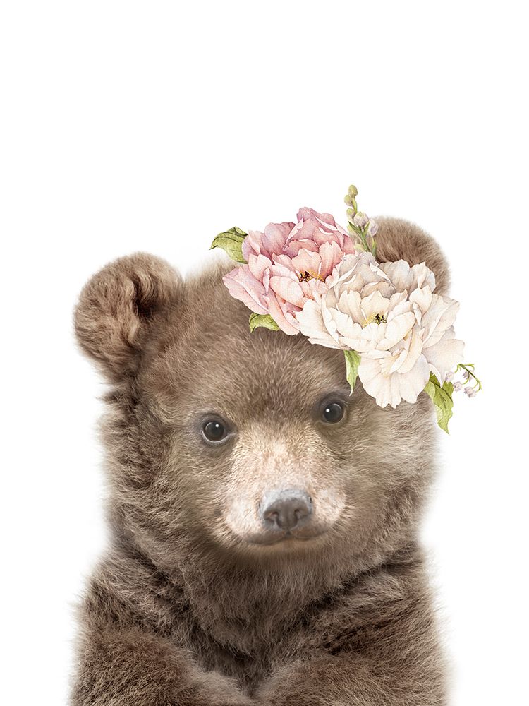 Floral Baby Bear art print by Lola Peacock for $57.95 CAD