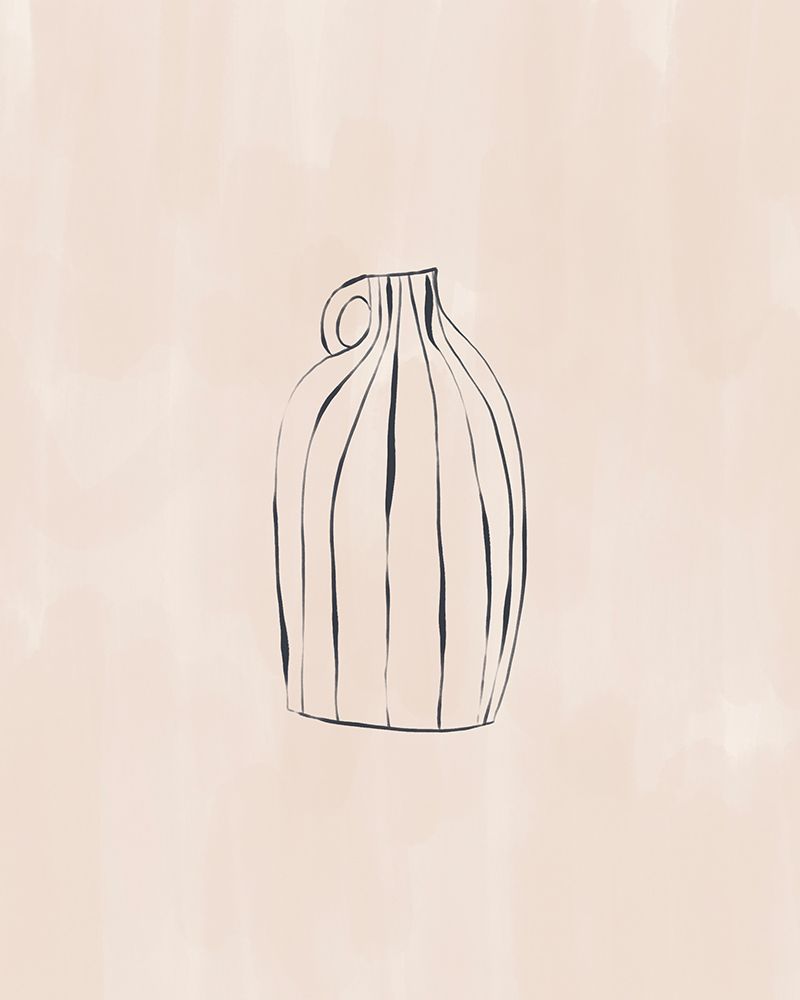 Striped Vase art print by Ivy Green Illustrations for $57.95 CAD