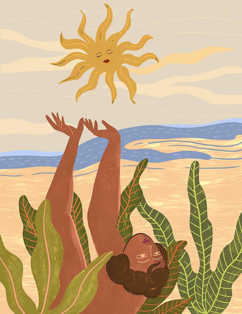 Sun Worship art print by Arty Guava for $57.95 CAD