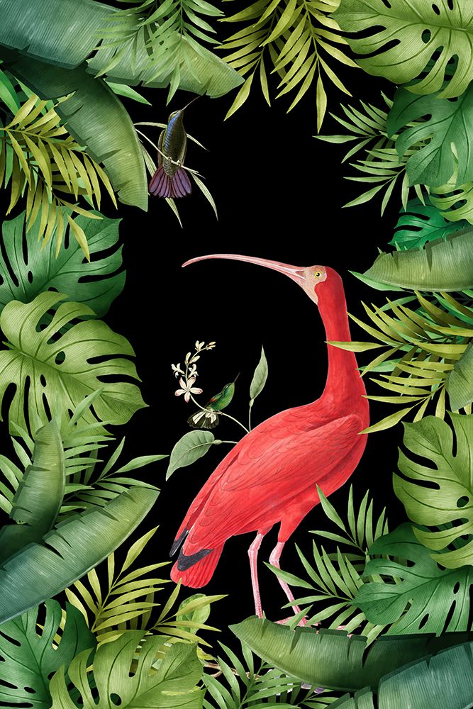 Jungle With Heron art print by Andrea Haase for $57.95 CAD