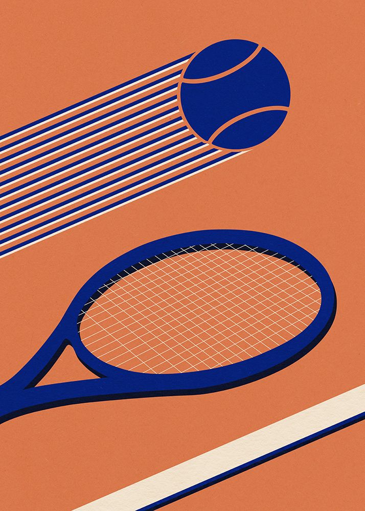 Tennis 80s art print by Rosi Feist for $57.95 CAD